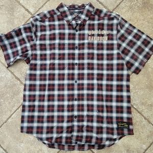 Men's Harley Davidson Button Up Tshirt